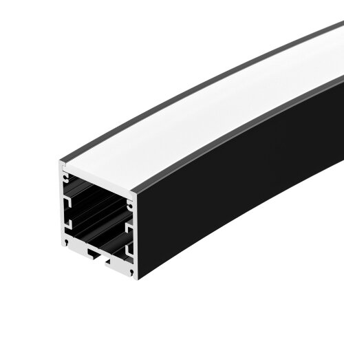 Профиль SL-ARC-3535-D1500-A45 BLACK (590мм, дуга 1 из 8) (Arlight, Алюминий) 025522 - фото