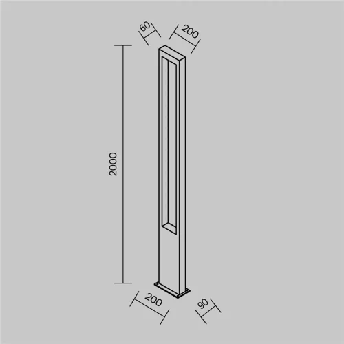 Садово-парковый светильник Bonn 3000К 25Вт IP 65 (Графит) - фото 3