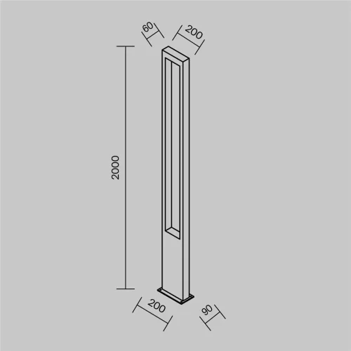 Садово-парковый светильник Бонн / Bonn 3000К 25Вт IP 65 (Графит) - фото 3