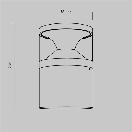 Ландшафтный светильник Pyro 3000К 21Вт IP 65 (Черный) - фото 9