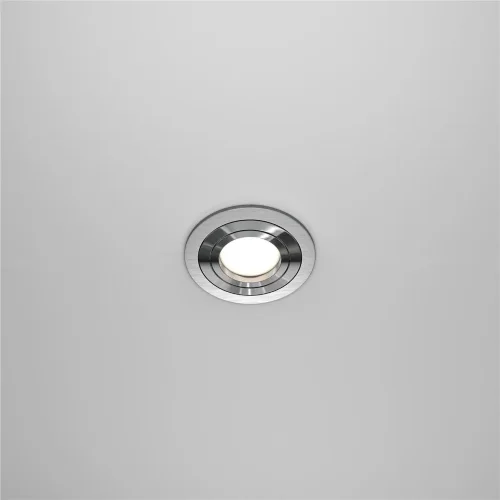Встраиваемый светильник Атом / Atom 1*GU10 10 Вт (Серебро) DL023-2-01S - фото 5