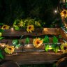 USL-S-138-PT2300 SUNFLOWERS Садовая гирлянда на солнечной батарее Подсолнухи, 24 светодиода, Теплый белый свет, 1xАА Ni-Mh аккумулятор в-к, IP44, TM Uniel - фото 7