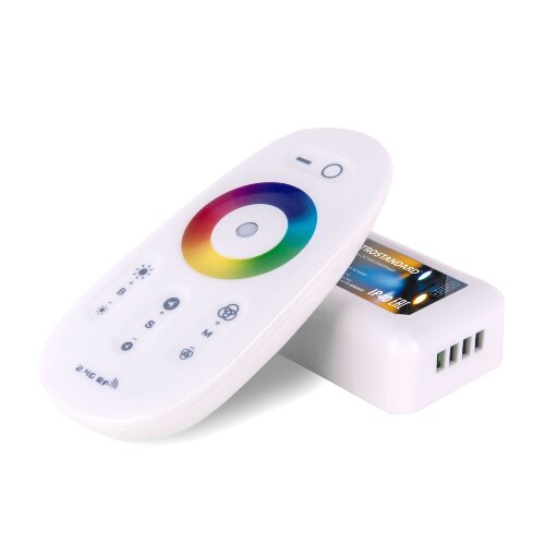 Сенсорный контроллер для светодиодной ленты RGB с ПДУ (радио) IP40 - фото 1