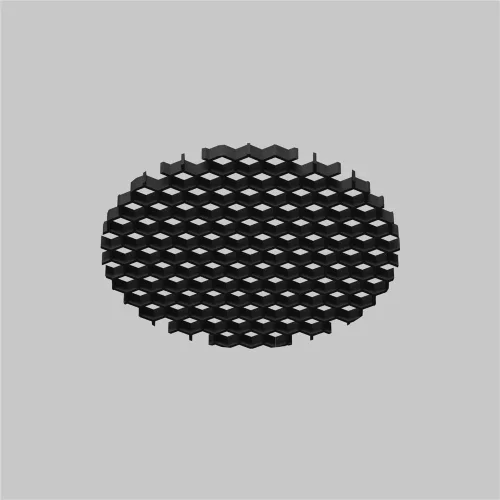 Антибликовая решётка для светильников серии Омут / Dip 15Вт (Черный) HoneyComb001-D41.5 - фото 2