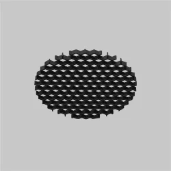 Антибликовая решётка для светильников серии Омут / Dip 15Вт (Черный) HoneyComb001-D41.5