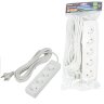 S-CU4-5 WHITE Удлинитель серии Ultra, шнур 5м., 4 гнезда, 10A, б-з, Белый, TM Uniel - фото 3