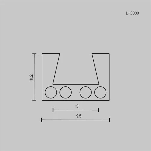 Шинопровод 5м Elasity черный (Черный) TRX160-115B - фото 4