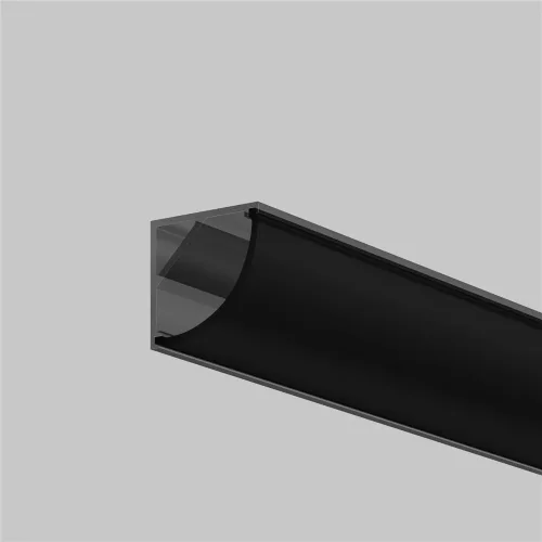 Рассеиватель для профиля 16×16 (Дуга, Чёрный, 2 м), ALM-1616R-B-DF-2M 642027 (Черный) - фото 5