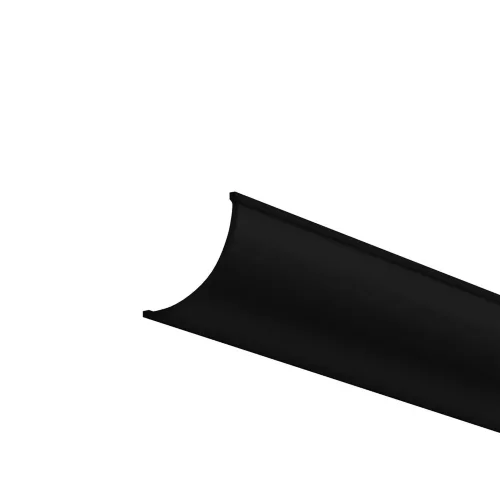 Рассеиватель для профиля 16×16 (Дуга, Чёрный, 2 м), ALM-1616R-B-DF-2M 642027 (Черный) - фото