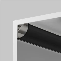 Рассеиватель для профиля 16×16 (Дуга, Чёрный, 2 м), ALM-1616R-B-DF-2M 642027 (Черный)