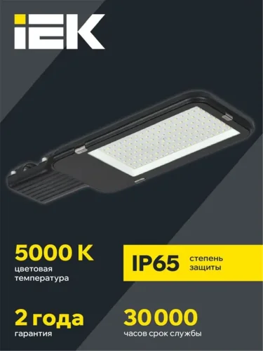 Светильник светодиодный ДКУ 1013-100Д 5000К IP65 уличный консольный IEK LDKU1-1013-100-5000-K03 - фото 2