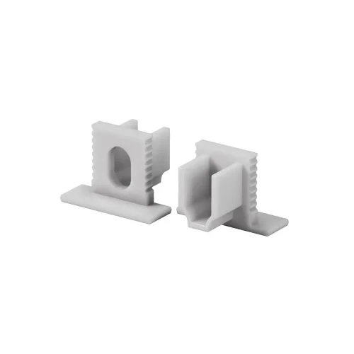 Комплект заглушек (для профиля 12×09) 10 шт., ALM-1209-EC 642068 (Серый) - фото