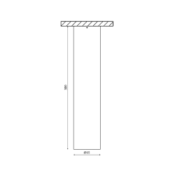 'Светильник VILLY 2 удлинненный, потолочный накладной, 15Вт, 3000K, Черный, рекомендованное альтернативное крепление, VL-BASE2-BL-WW 004052