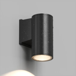 Настенный уличный светильник BORG, IP65, 10 Вт, 3000К, черный, алюминий, Denkirs DK9820-BK