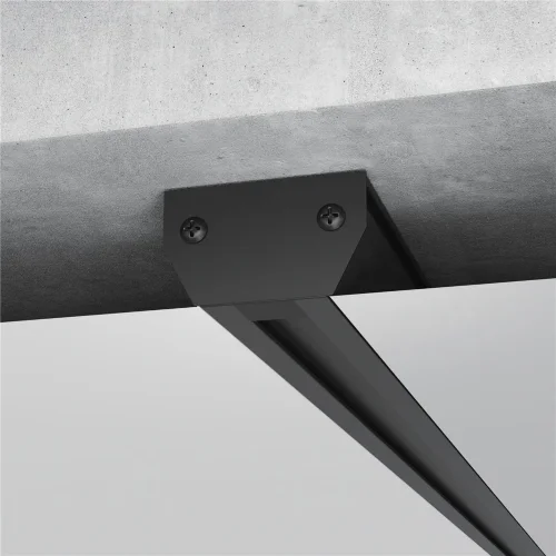 Basic System Алюминиевый профиль для монтажа в натяжной потолок однофазного шинопровода черный 2м 85234/00 - фото 3