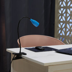 ULM-D501 4W-4000K BLUE Светильник настольный светодиодный прищепка, Механический выключатель, Синий, TM Uniel