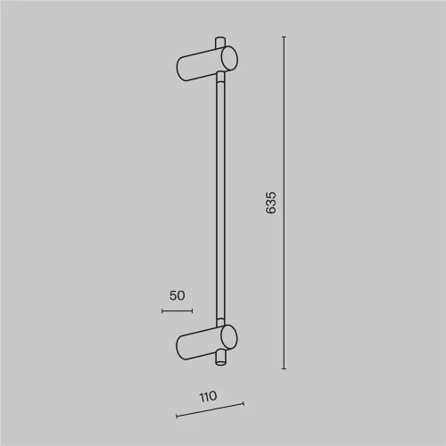 Настенный светильник (бра) Rotta 3000К 6Вт (Черный) - фото 9
