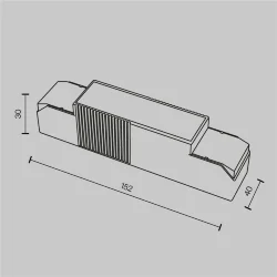 Источник питания TRIAC 22-28Вт IP20 (Белый) PSL-TR40-550-700mA