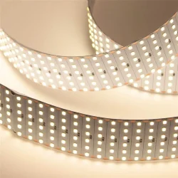 Светодиодная лента Lux Class, 2835, 600 led/m, шестирядная, day white, 24V, 48W/m, IP20, X16