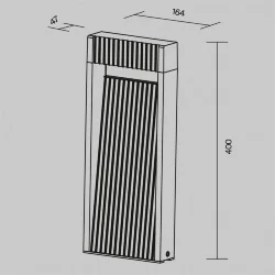 Ландшафтный светильник Стэн / Sten 3000K 13Вт IP 65 (Графит) O444FL-L13GF3K