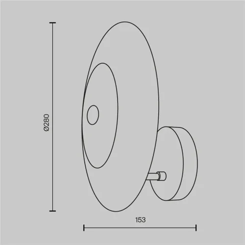 Настенный светильник (бра) Aster E14х1 40Вт (Золото) - фото 3