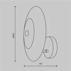Настенный светильник (бра) Aster E14х1 40Вт (Золото)