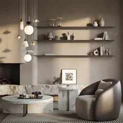 Подвесной светильник Пещера / Cave (Латунь) FR5631PL-L6BS1