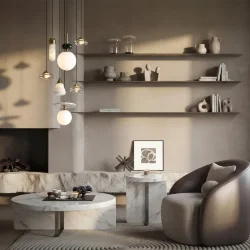 Подвесной светильник Пещера / Cave (Латунь) FR5631PL-L6BS1