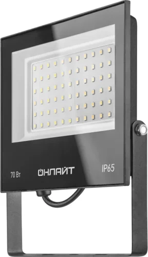 Прожектор светодиодный 61 950 OFL-70-6K-BL-IP65-LED 70Вт 6000К IP65 5600лм черн. ОНЛАЙТ 61950 - фото
