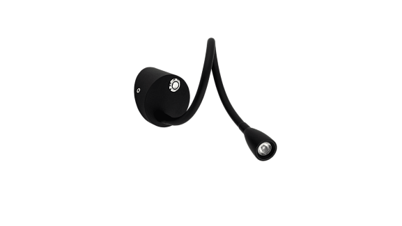 Светильник настенный WL BED 3 Вт, черный с диммером, BQ004103-A-3-DIM-BL-WW. Фото 2