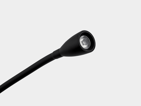 'Светильник настенный WL BED 3 Вт, черный с диммером, BQ004103-A-3-DIM-BL-WW. Фото 2