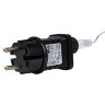 ULD-B12006-195-TTK AM-WH IP44 Бахрома светодиодная с эффектом мерцания, 12м, Соединяемая, 195 светодиодов, Янтарный и белый свет, Провод прозрачный - фото 4