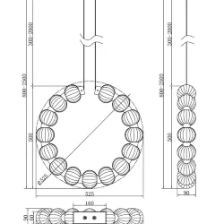Подвесной светильник Amulet 5000K 23 Вт (Хром)