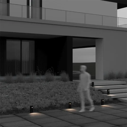 Ландшафтный светильник Cave 3000К 3Вт IP 65 (Черный) - фото 3