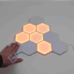 Светильник соты магнитные GOR8 (набор 10шт, 115мм, warm white)