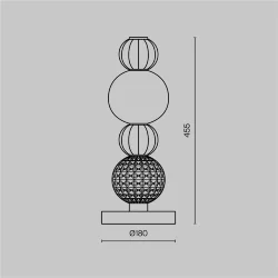 Настольный светильник Воротник / Collar 3000К 18Вт (Хром) MOD301TL-L18CH3K