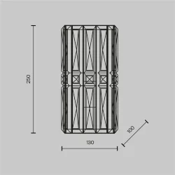 Настенный светильник (бра) Facet E14х1 60Вт (Золото)