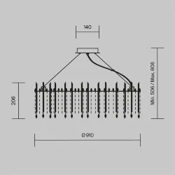 Подвесной светильник Rocio E14х18 (Никель)
