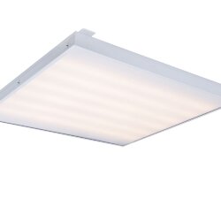 Универсальный офисный светодиодный светильник Грильято 60 Вт IP44 580x580x40 мм 3000K Опал