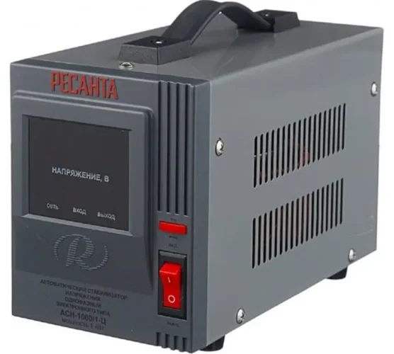 Стабилизатор напряжения АСН-1000/1-Ц 1ф 1кВт IP20 релейный Ресанта 63/6/2 - фото