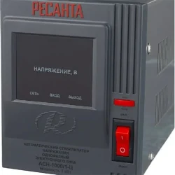 Стабилизатор напряжения АСН-1000/1-Ц 1ф 1кВт IP20 релейный Ресанта 63/6/2