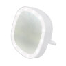 ULK-F71 3AAA WHITE Зеркало карманное с подсветкой, На батарейках 3AАА не в-к, Белый - фото 1