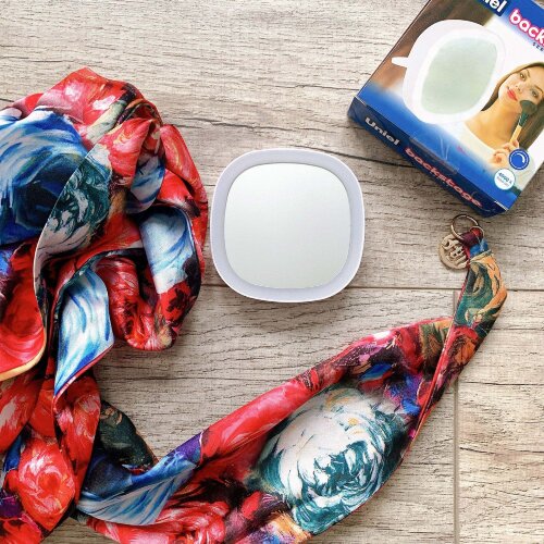 ULK-F71 3AAA WHITE Зеркало карманное с подсветкой, На батарейках 3AАА не в-к, Белый - фото 3