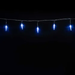 Гирлянда Сосульки 4м Белые 9см 24В, 16LED, Провод Прозрачный ПВХ, IP54