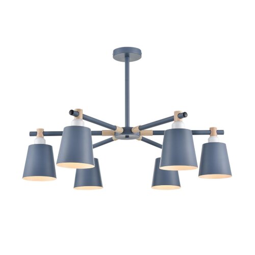 Люстра на штанге «LUMION» 8098/6C, серия: ROSALINA (крепление на планке). Фото 2.