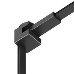 Угловой соединитель 90° стена-потолок с поворотом трека под произвольным углом, для трека Air, серия Base, черный, алюминий, Denkirs TR5213-BK