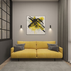 Настенный светильник, IP20, до 15 Вт, LED, GU10, черный, алюминий, Denkirs DK5021-BK