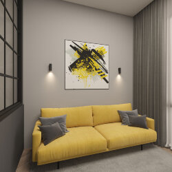 Настенный светильник, IP20, до 15 Вт, LED, GU10, черный, алюминий, Denkirs DK5021-BK