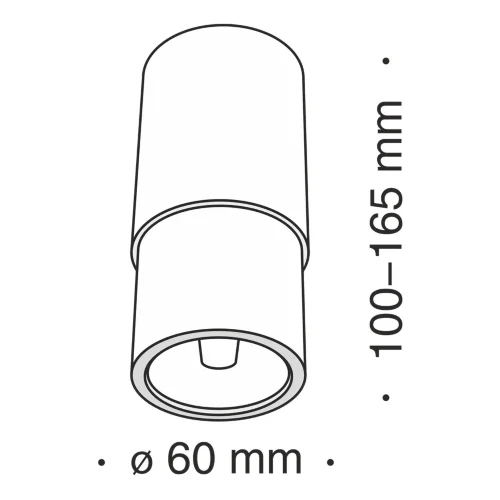Потолочный светильник Сонас / Sonas 1*GU10 10 Вт (Белый) C033WL-01W - фото 3