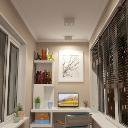 Светильник накладной IP 20, 10 Вт, GU5.3, LED, белый/белый, пластик, Denkirs DK3085-WH